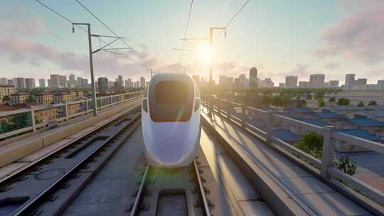 高铁复兴号 中国经济 中国发展视频素材模板下载