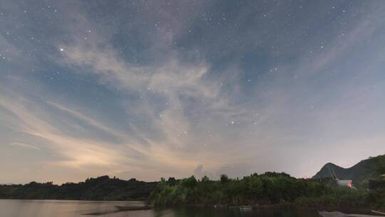 杭州千岛湖星空银河延时视频