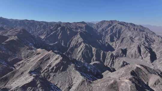 航拍嘉峪关大西北甘肃