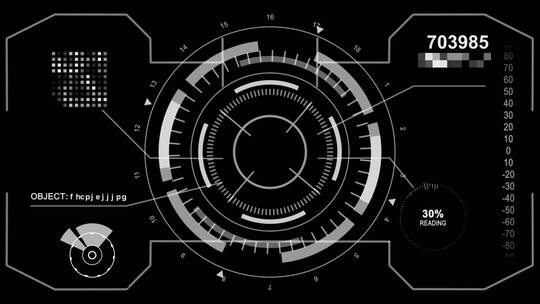 技术HUD界面背景视频素材模板下载