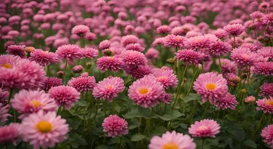 菊花特写秋菊花海花朵花丛向日葵鲜花盛开