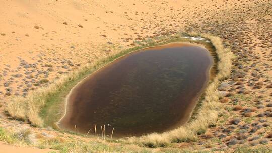 内蒙古巴丹吉林沙漠湖泊