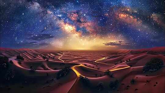 户外星空银河星轨延时夜空星空延时北极光流