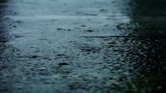 暗调雨滴下雨雨季雨水暴雨