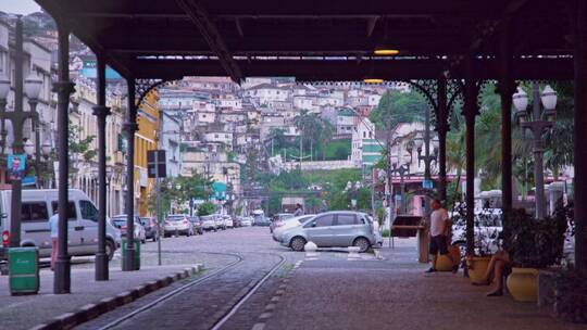 南美洲巴西圣保罗城市街道人文视频