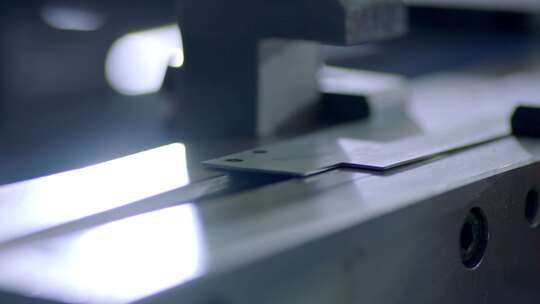 金属加工生产线自动化压铸折弯激光切割打孔视频素材模板下载