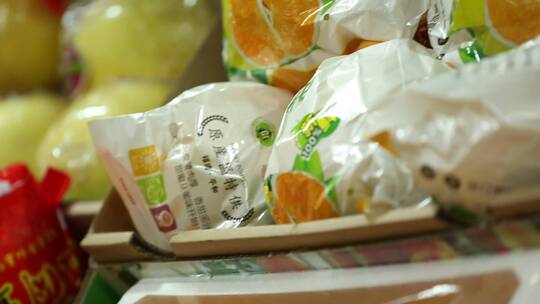 【镜头合集】菜市场卖水果柚子橙子视频素材模板下载