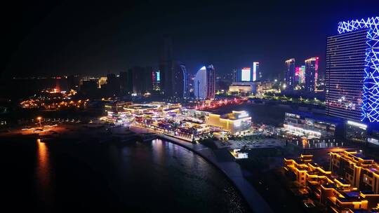 胶南夜景亮化西海岸夜景