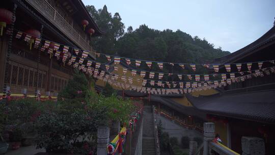 杭州上天竺法喜讲寺风景视频素材模板下载