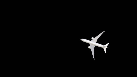 三维飞机动画带通道叠加绿幕视频素材8视频素材模板下载