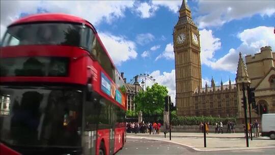 英国伦敦地标建筑：威斯敏斯特教堂及大本钟