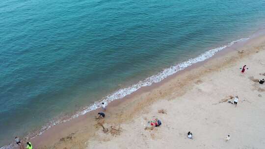 海边城市航拍