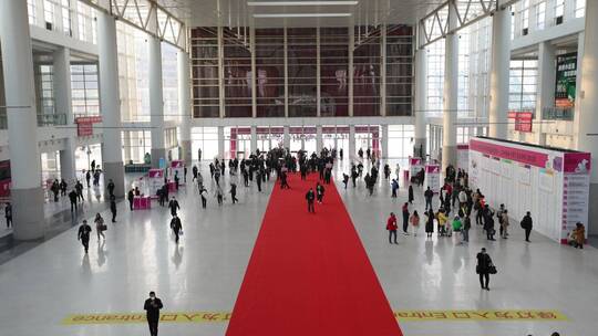 北京顺义新国际博览中心展会延时视频素材