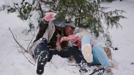 雪道景观自然