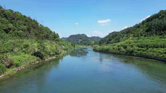 航拍湖南凤凰长潭岗景区