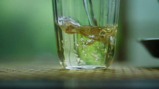 4k茶叶冲泡茶汤特写泡茶茶道茶艺茶文化茶
