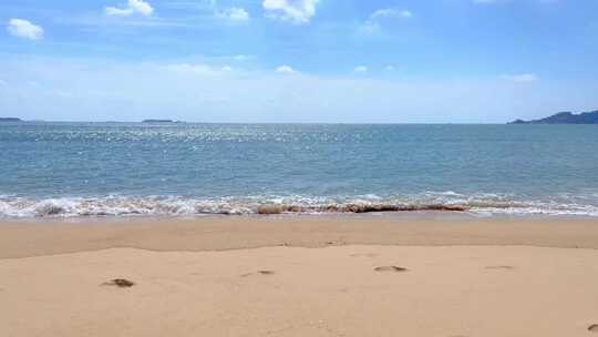 阳光沙滩海浪风景