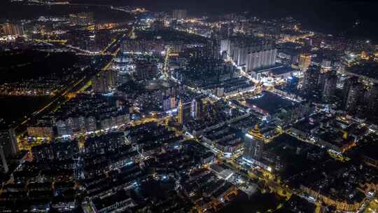 福建宁德市 城区城市夜景延时