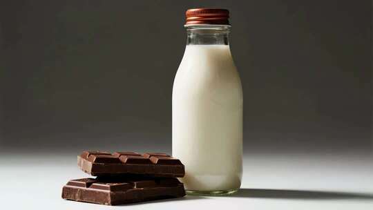 冬日牛奶巧克力温馨治愈美食画面