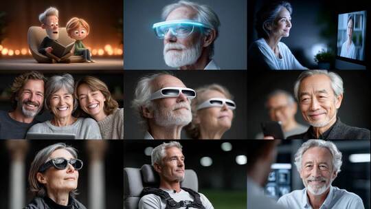 乐享晚年科技生活高清在线视频素材下载