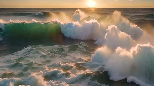 海浪  浪花