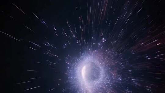 宇宙星空粒子特效画面