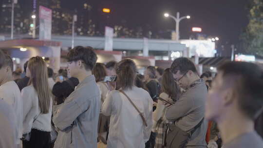 香港跨年夜密集人群