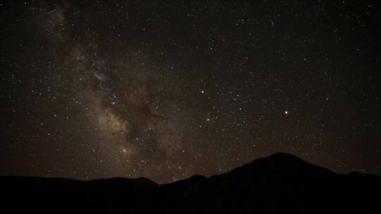 银河在夜空中移动视频素材模板下载