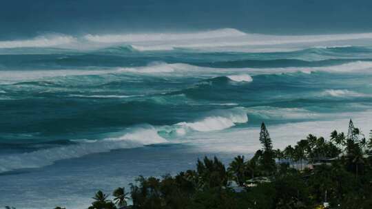 升格拍摄大海海浪