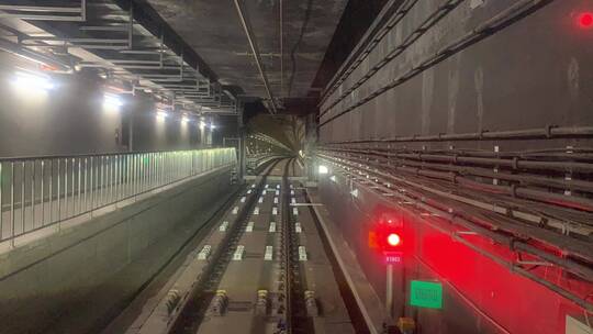 上海14号线地铁隧道合集视频素材模板下载