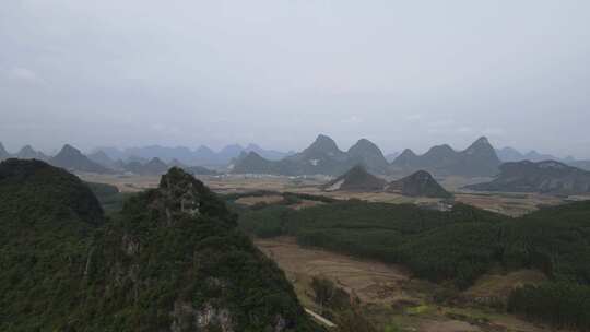 广西柳州塞隆妙景屯农村航拍