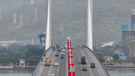 珠海横琴大桥视频素材模板下载