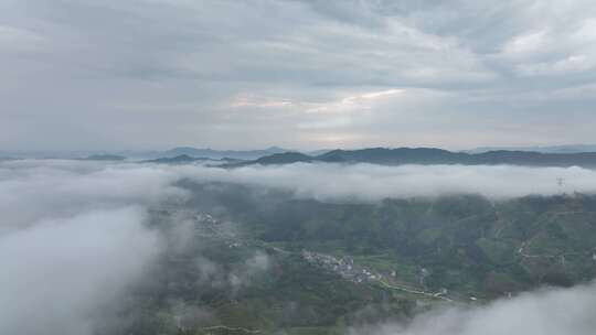 广西平流雾航拍