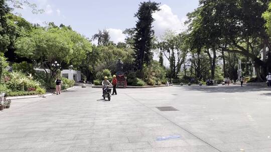 深圳东湖公园孔子雕像视频素材模板下载