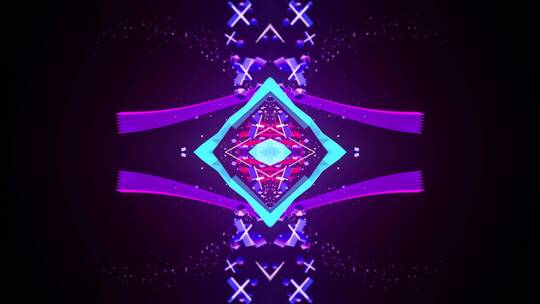 几何万花筒变幻vj动态