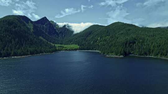 绿水青山森林湖泊