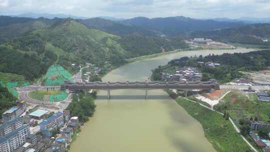 广西柳州三江寻江及县城建筑