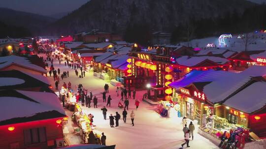 中国雪乡 4K航拍