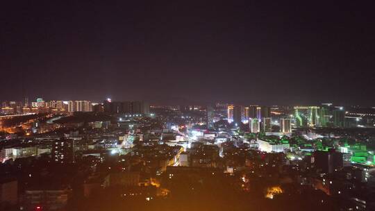 百色城市夜景航拍