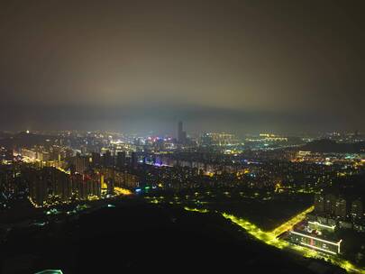 台州椒江延时夜景全景