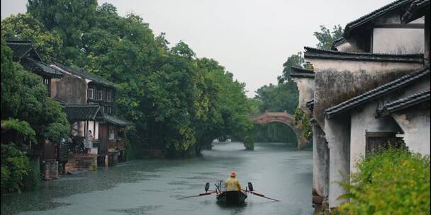 合集-古镇风光四季烟雨江南春夏秋冬慢生活