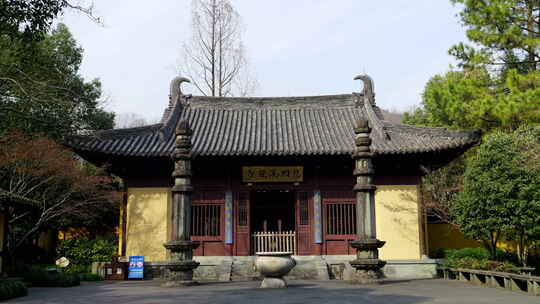 杭州慧因高丽寺古寺建筑外观