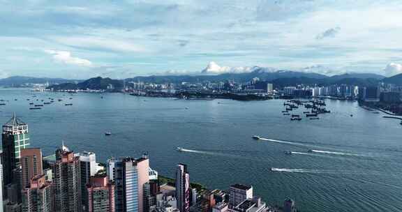 香港城市宣传片地标建筑CBD港岛