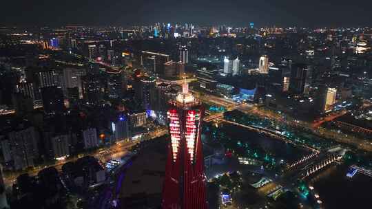 杭州环球中心最新夜景灯光