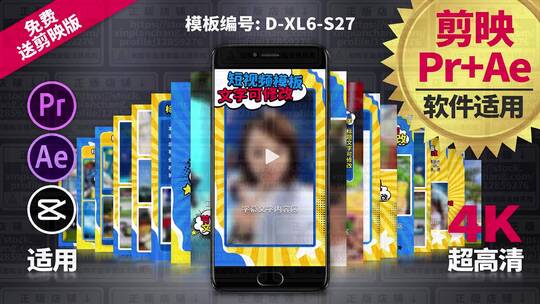 19件套视频模板Pr+Ae+抖音剪映 D-XL6-S27