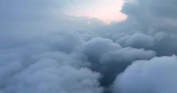 云层平流雾多云飞机视角