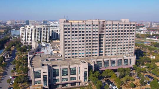 航拍上海浦东国际医学中心