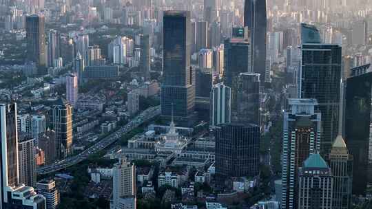 上海静安区航拍-中焦段