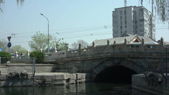 北京什刹海石桥旅游风景名胜