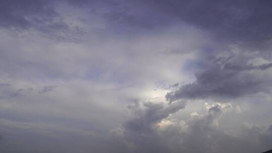 雨后天空下雨天云实拍天空